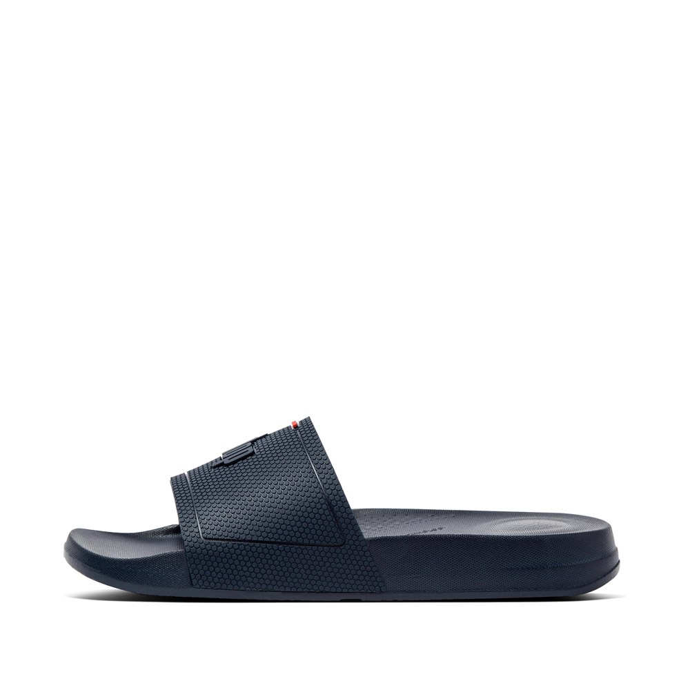 Fitflop Womens Slides Navy - Iqushion Pool - 15AIWKJND